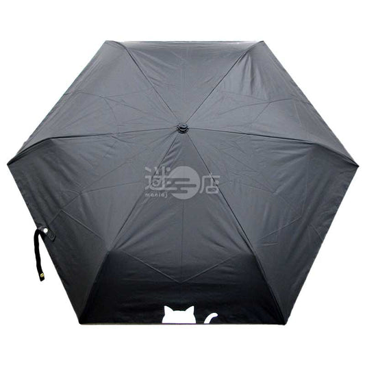 2026春夏系列 MKN 黑色塗層晴雨兩用防UV輕便縮骨遮/摺疊傘/折疊雨傘 黑色
