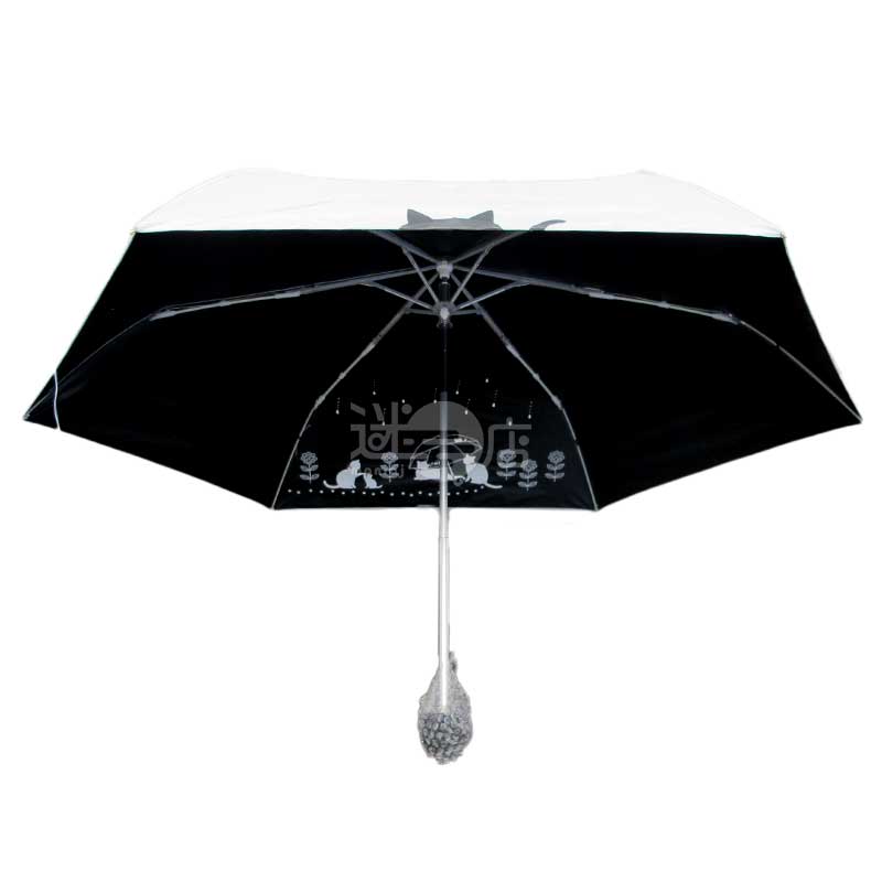 2026春夏系列 MKN 黑色塗層晴雨兩用防UV輕便縮骨遮/摺疊傘/折疊雨傘 灰藍色
