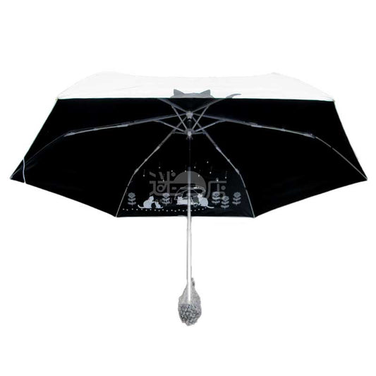2026春夏系列 MKN 黑色塗層晴雨兩用防UV輕便縮骨遮/摺疊傘/折疊雨傘 灰藍色
