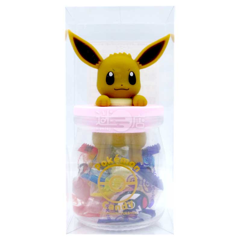 Pokemon寶可夢 伊貝可愛造型糖果瓶 連糖果
