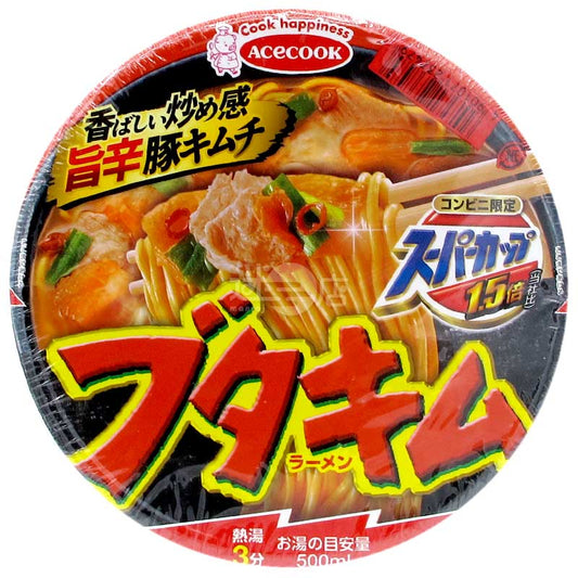便利店限定 Super Cup 1.5倍 香辣泡菜豚肉拉麵