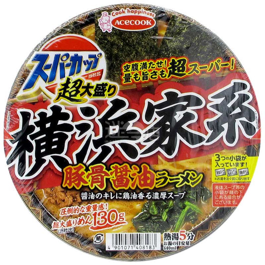 Super Cup 超大盛橫濱家系雞油香豚骨醬油拉麵