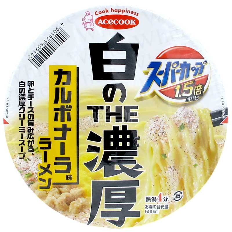 Super Cup 1.5倍 白之THE濃厚卡邦尼味拉麵