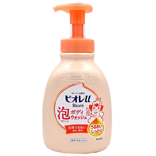 花王碧柔Biore U 溫和親膚保濕滋潤泡泡沐浴露 淡雅花果芳香