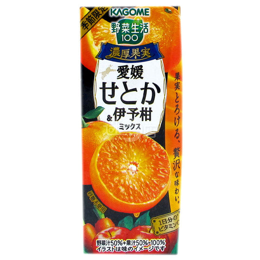 KAGOME蔬菜汁&果汁 愛媛瀨戶香和伊予柑混合
