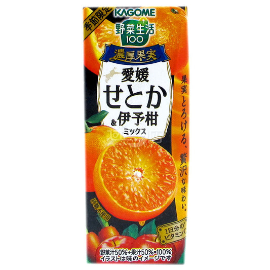 KAGOME Vegetable Juice &amp; Juice Ehime Seto Incense and Iyokan Mix