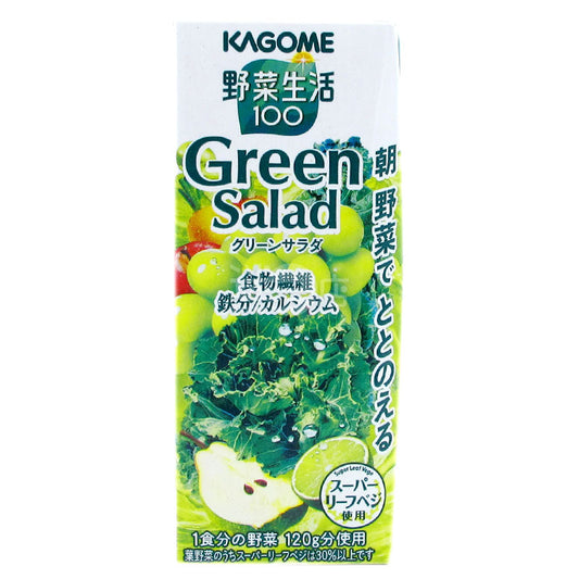 KAGOME蔬菜汁&果汁 野菜生活100綠色沙律