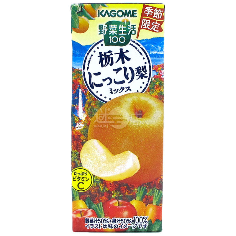 KAGOME蔬菜汁&果汁 栃木日光梨Mix
