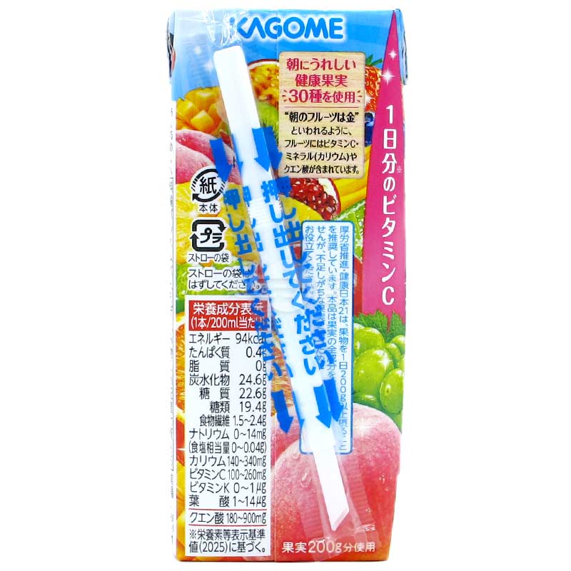 KAGOME果汁 早上之水果 30種水果