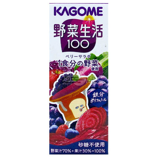 KAGOME蔬菜汁&果汁 野菜生活100莓果沙律