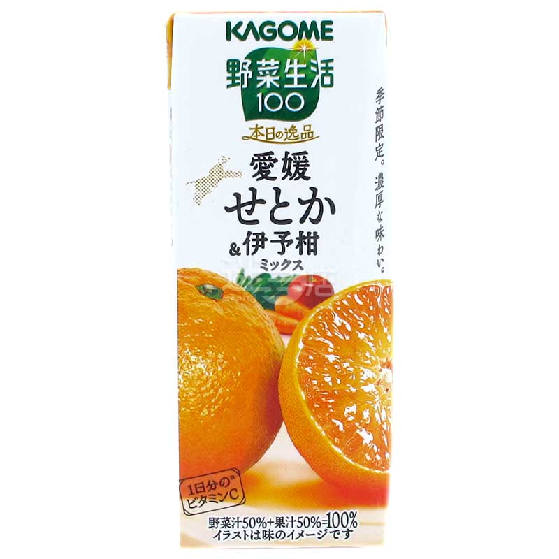 KAGOME蔬菜汁&果汁 愛媛瀨戶香&伊予柑Mix