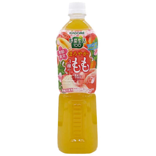 KAGOME蔬菜汁&果汁 醇厚3種桃Mix