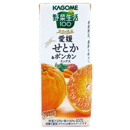 KAGOME蔬菜汁&果汁 本日之逸品 愛媛瀨戶香柑橘&椪柑Mix