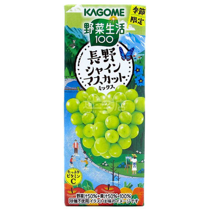 季節限定 KAGOME蔬菜汁&果汁 長野香印青提Mix