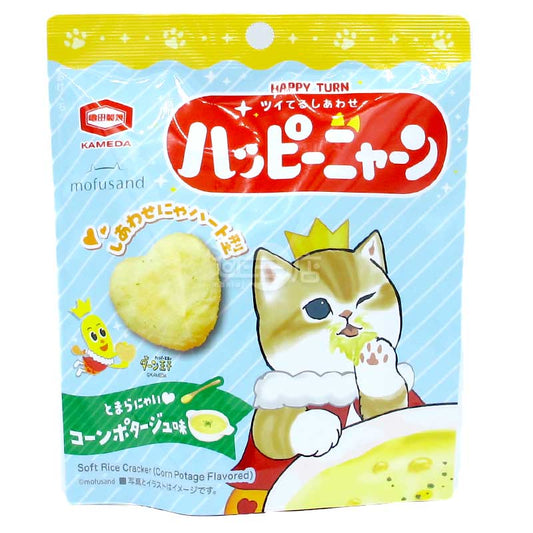 HappyTurn x mofusand 粟米濃湯味心形米餅