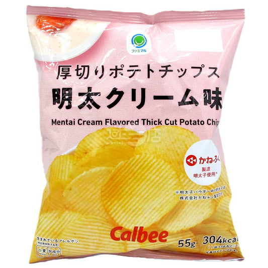 便利店限定 明太忌廉味厚切波浪薯片