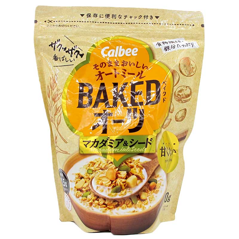 Baked Oats 夏威夷果仁&南瓜籽烘烤香脆即食低醣燕麥片