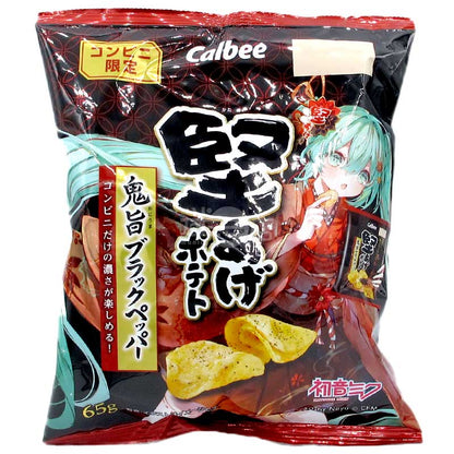 便利店限定 初音未來 鬼旨黑胡椒味硬薯片