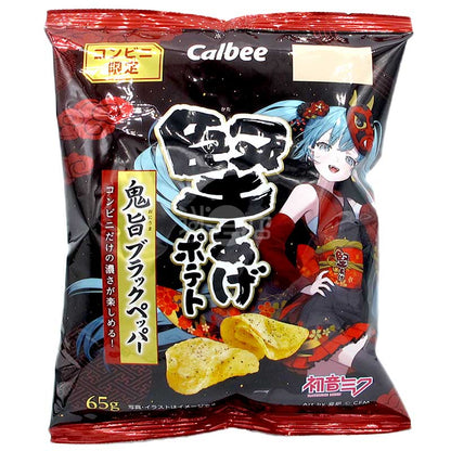 便利店限定 初音未來 鬼旨黑胡椒味硬薯片
