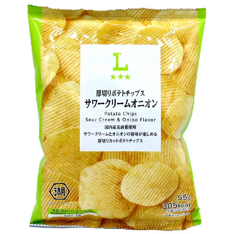 便利店限定 酸忌廉洋蔥味厚切波浪薯片