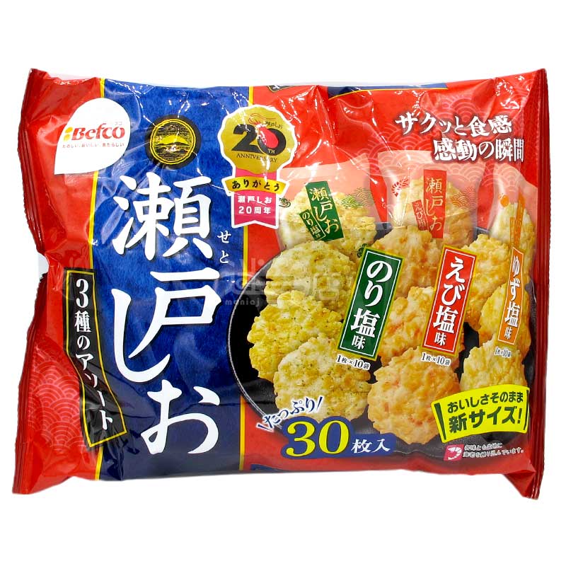 瀨戶鹽雜錦米餅3款 紫菜&蝦&柚子味