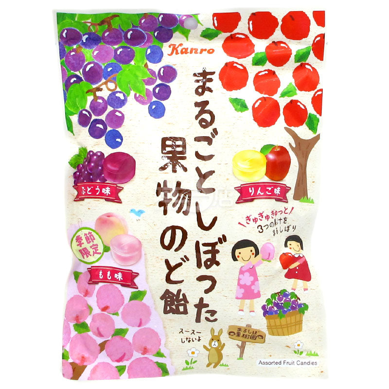 豐富果汁雜錦潤喉糖 葡萄&蘋果&桃味