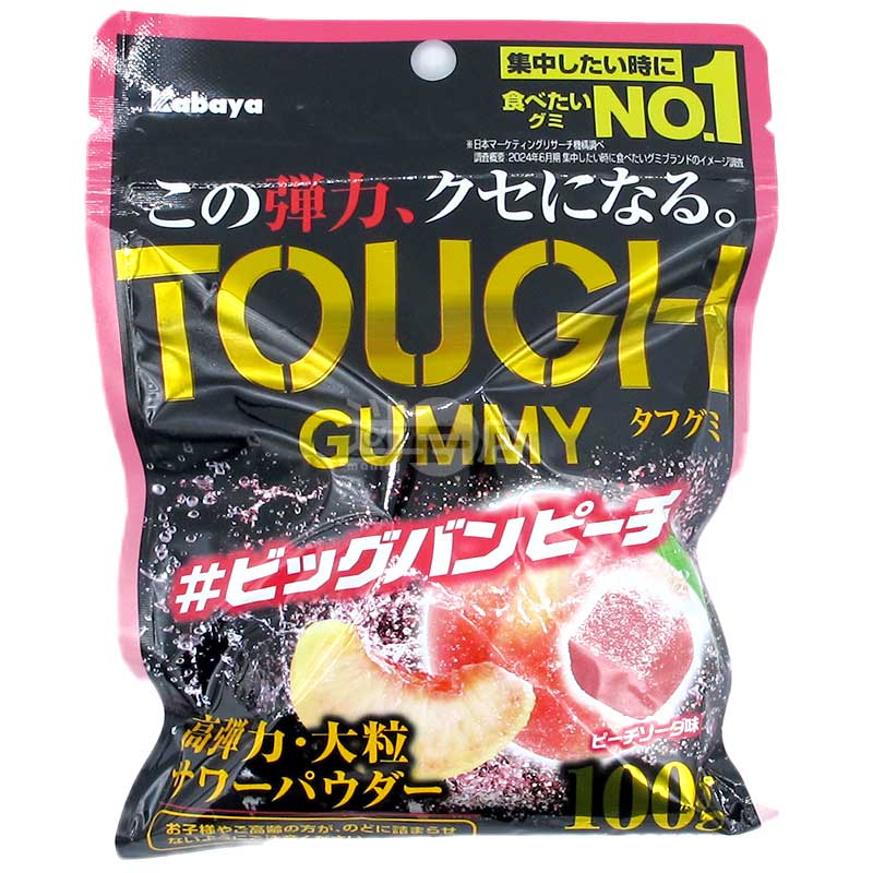 Tough Gummy 高彈力大粒軟糖 桃梳打味