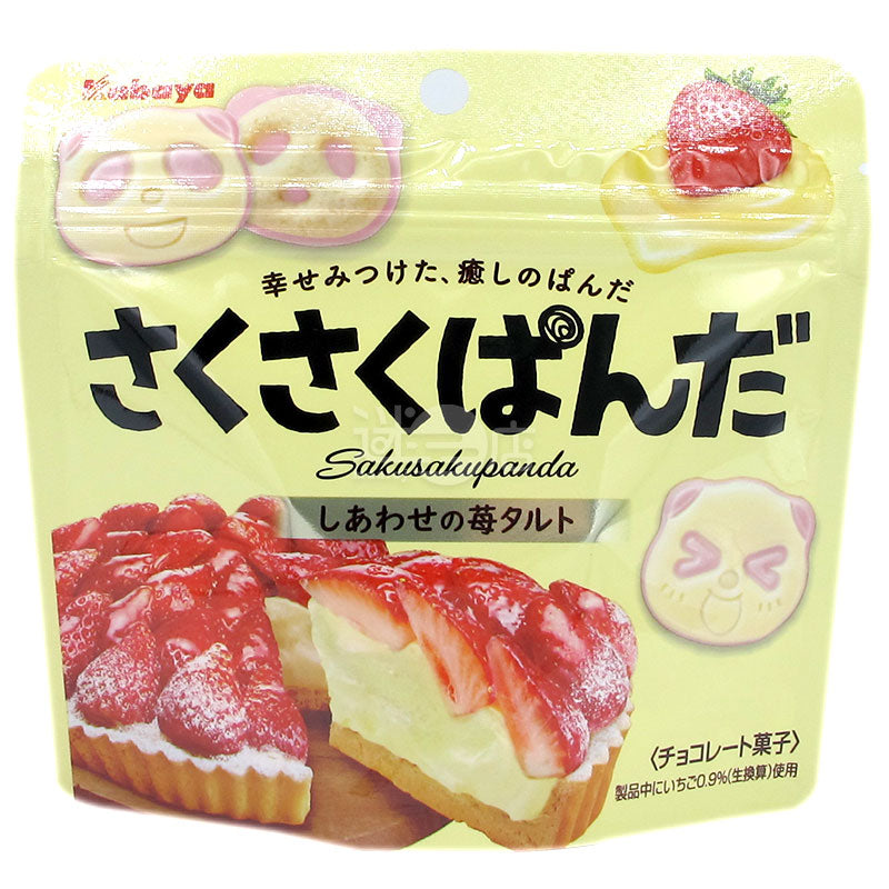 脆脆熊貓朱古力餅 幸福草莓撻味