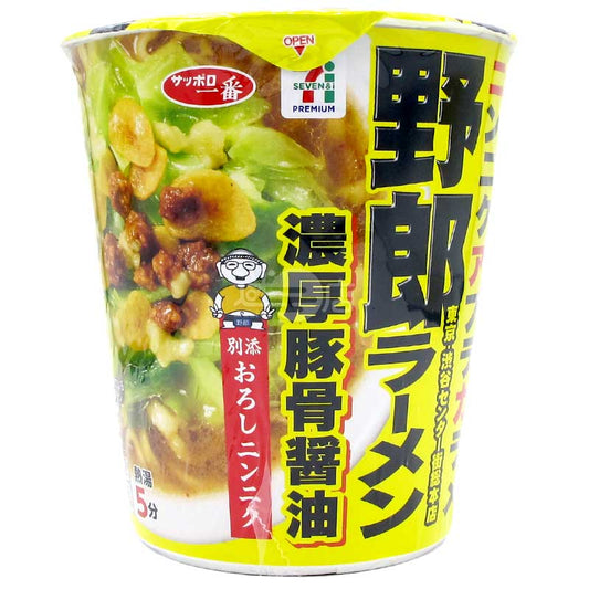 便利店限定 野郎拉麵總本店 大蒜濃厚豚骨醬油拉麵