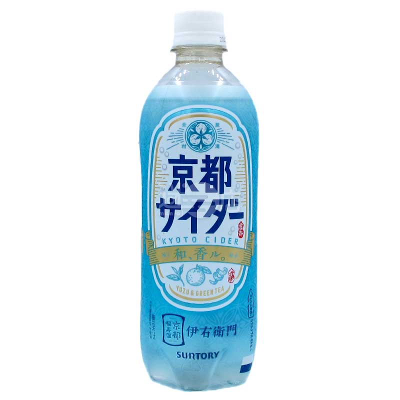 伊右衛門 京都梳打 柚子和風香氣綠茶 500ml膠樽裝