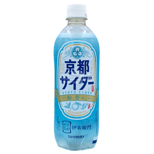 伊右衛門 京都梳打 柚子和風香氣綠茶 500ml膠樽裝