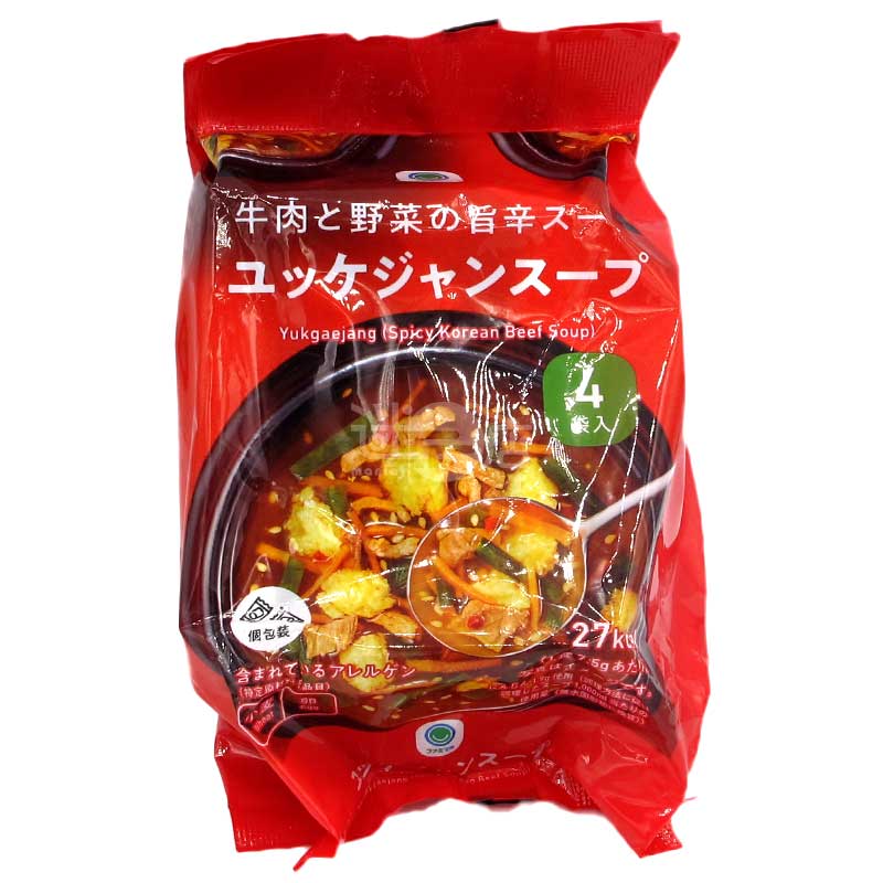 便利店限定 韓式辣牛肉蔬菜湯 (4包裝)