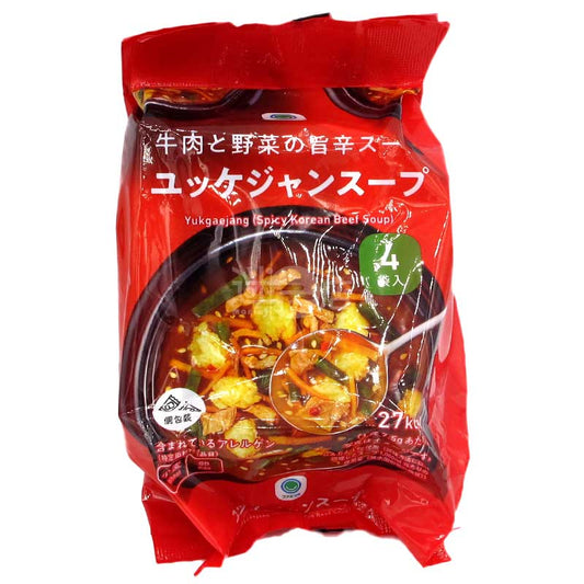 便利店限定 韓式辣牛肉蔬菜湯 (4包裝)