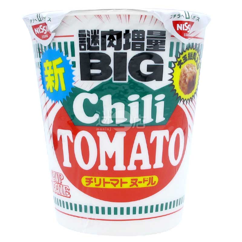 謎肉增量BIG合味道 辣番茄味杯麵