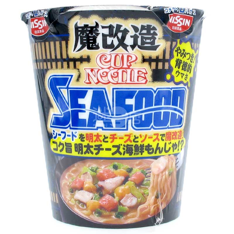 魔改造合味道 明太子芝士海鮮文字燒味杯麵