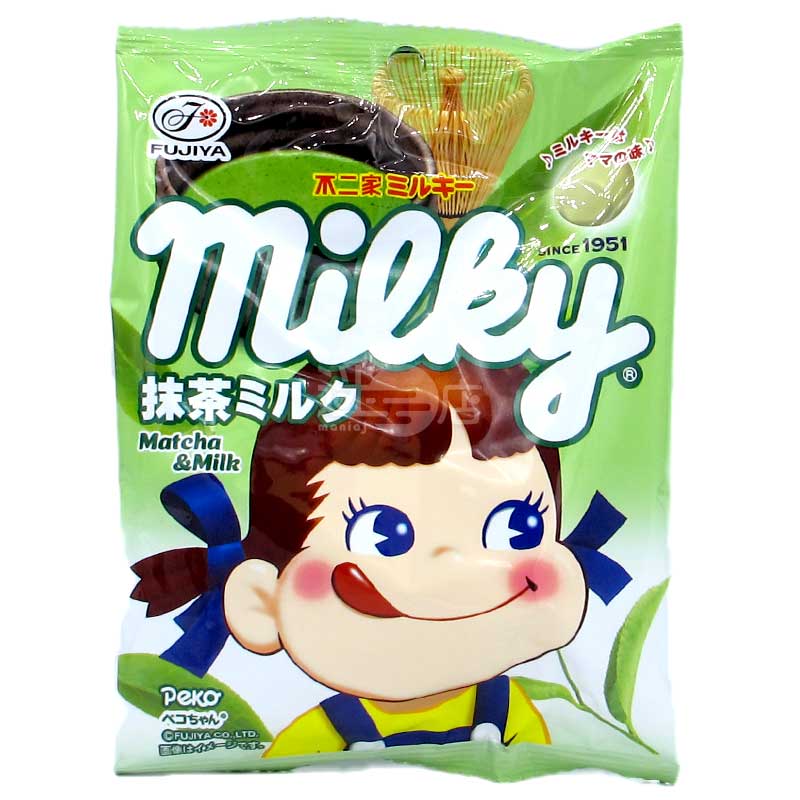 不二家 Milky 抹茶味牛奶糖