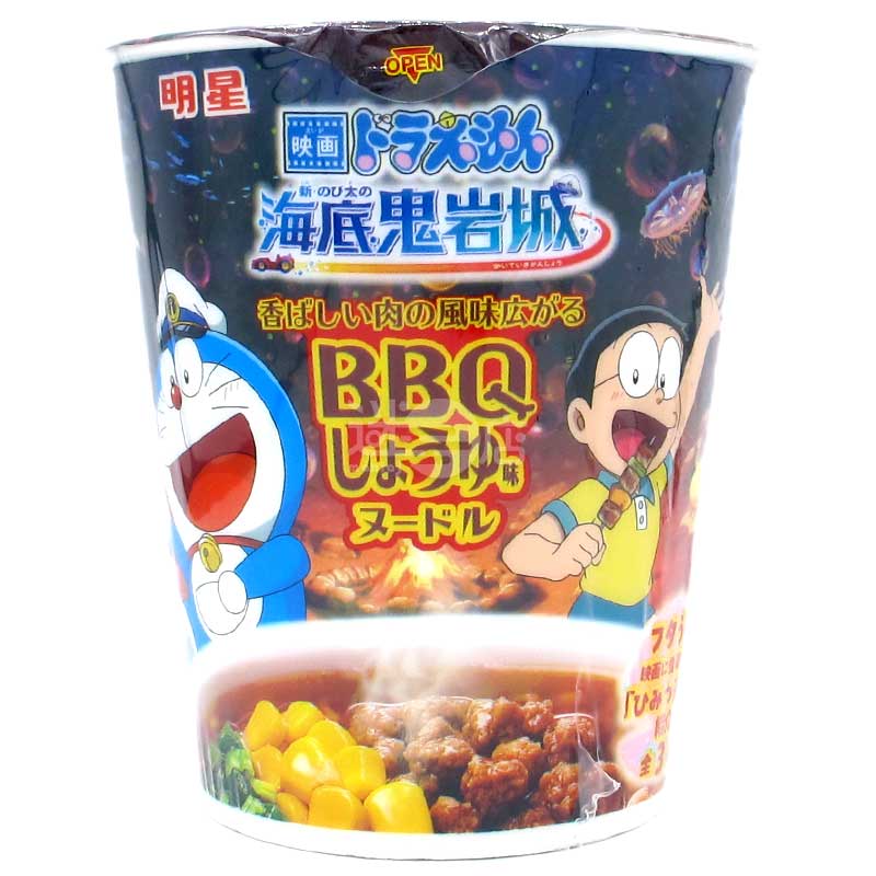 多啦A夢電影 新·大雄的海底鬼岩城 BBQ醬油味杯麵