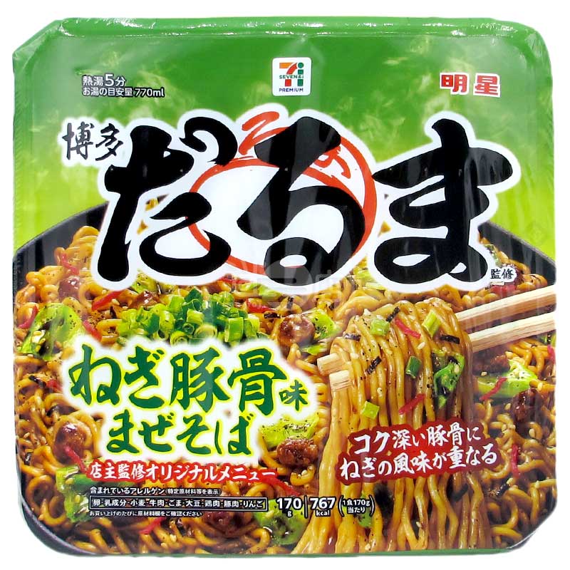 便利店限定 博多達摩監修 香蔥豚骨味撈麵