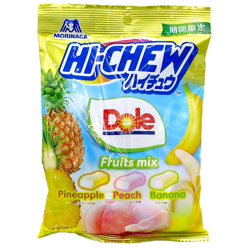 期間限定 Hi-Chew Dole 菠蘿&桃&香蕉味耐嚼糖