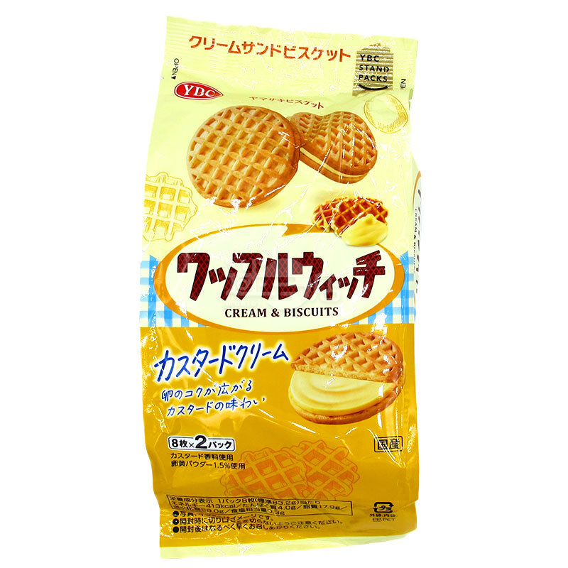 蛋香吉士忌廉窩夫形夾心餅