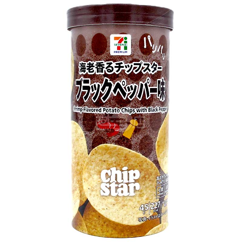 便利店限定 Chip Star 黑胡椒蝦味薯片