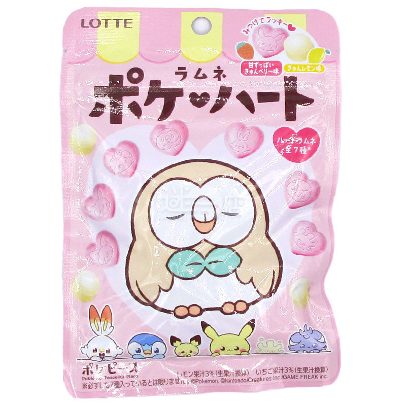 Pokemon 寶可夢 圓形&心形波子汽水糖 草莓&檸檬味