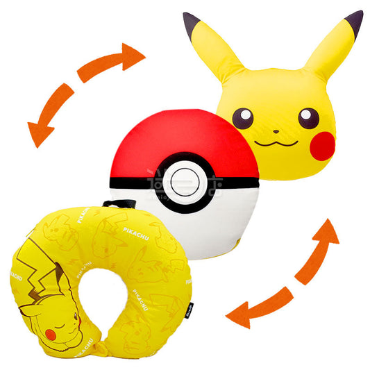 Pokemon is a three-purpose neck pillow that is both a poke ball and Pikachu&amp;gu𠱸
