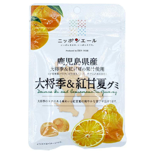 全國農協食品 鹿兒島縣產大將季&紅甘夏柑橘軟糖