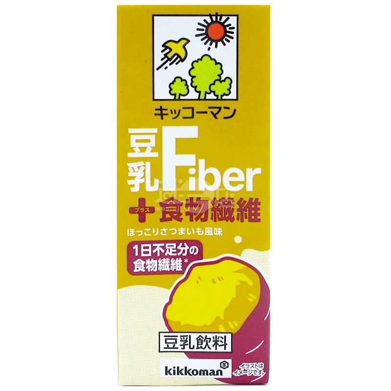 kikkoman 膳食纖維豆乳飲品 番薯味