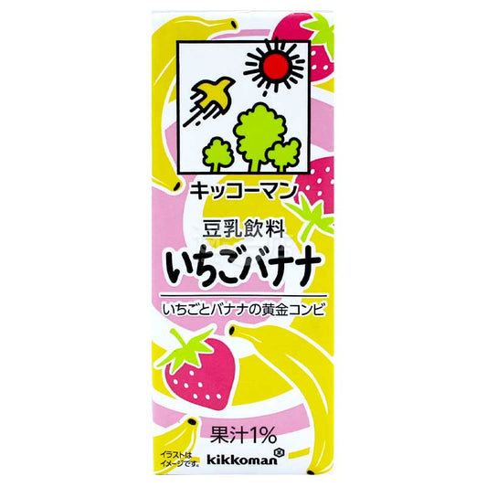 kikkoman 豆乳飲品 草莓香蕉味