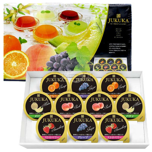 金澤兼六製菓 JUKUKA雜錦水果啫喱禮盒 10個裝
