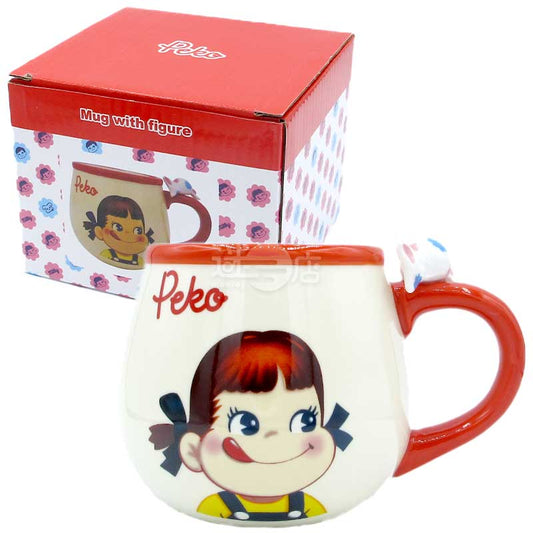 不二家Peko牛奶妹 Mug with Figure 陶瓷馬克杯