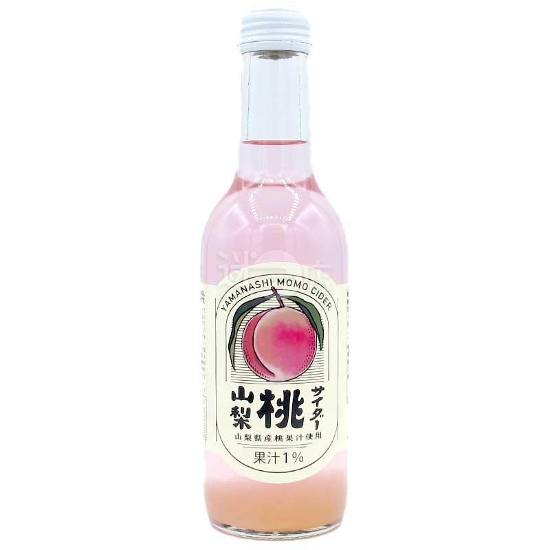 山梨縣產桃梳打 245ml瓶裝