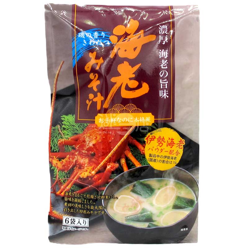 Tono 濃厚蝦&龍蝦即食味噌湯 6包裝